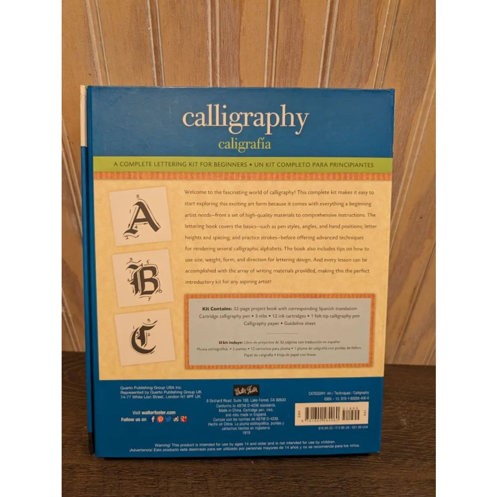 NIB Walter Foster Calligraphy Kit for Beginners